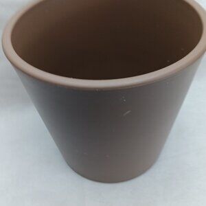 Plastic Indoor Outdoor Planter Pot Nest Brown Threshold Size 8”x8.5", new